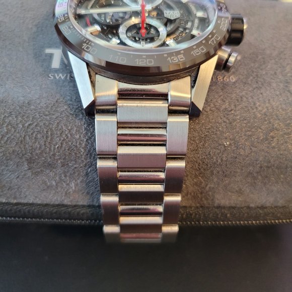 TAG Heuer Carrera Calibre 01 Skeleton Men's Watch - CAR201U.BA0766 - 43MM AUTO - Picture 13 of 15